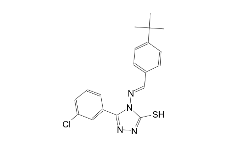 4-{[(E)-(4-tert-butylphenyl)methylidene]amino}-5-(3-chlorophenyl)-4H-1,2,4-triazole-3-thiol