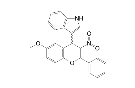 3-[(3R*)-3'-Nitro-6'-methoxy-2'-phenylchroman-4'-yl]-1H-indole
