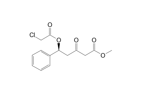 (5S)-Methyl .delta.-chloroacetyloxy-.delta.-phenyl-.beta.-oxo-pentanoate