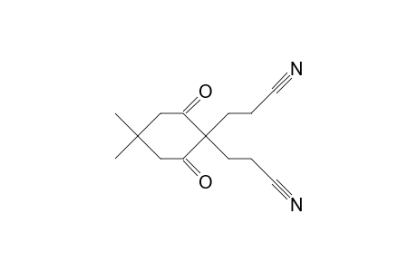 2,2-Bis(2-cyano-ethyl)-5,5-dimethyl-cyclohexa-1,3-dione