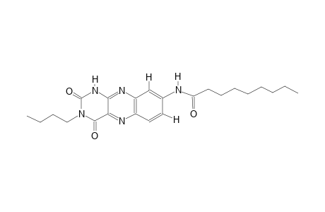 N-(3-butyl-2,4-dioxo-1,2,3,4-tetrahydrobenzo[g]pteridin-8-yl)nonanamide