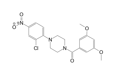 piperazine, 1-(2-chloro-4-nitrophenyl)-4-(3,5-dimethoxybenzoyl)-