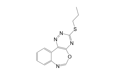 3-(propylsulfanyl)[1,2,4]triazino[5,6-d][3,1]benzoxazepine