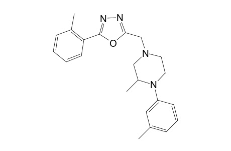 2-{[3-methyl-4-(3-methylphenyl)piperazin-1-yl]methyl}-5-(2-methylphenyl)-1,3,4-oxadiazole