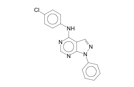 N-(4-Chlorophenyl)-1-phenyl-1H-pyrazolo[3,4-d]pyrimidin-4-amine