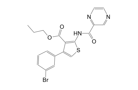 propyl 4-(3-bromophenyl)-2-[(2-pyrazinylcarbonyl)amino]-3-thiophenecarboxylate