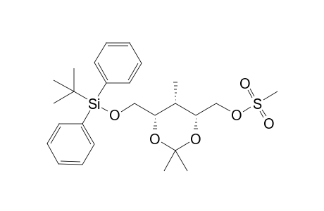 (4R,5S,6S)-6-tert-Butyldiphenylsilyloxymethyl-4-methanesulfonyloxymethyl-2,2,5-trimethyl-1,3-dioxane