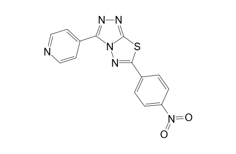 4-[6-(4-nitrophenyl)-[1,2,4]triazolo[3,4-b][1,3,4]thiadiazol-3-yl]pyridine