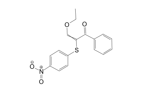 3-Ethoxy-2-[(4-nitrophenyl)sulfanyl]-1-phenylprop-2-en-1-one