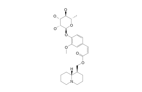 (-)-(3'-METHOXY-4'-ALPHA-L-RHAMNOPYRANOSYLOXYCINNAMOYL)-EPILUPININE