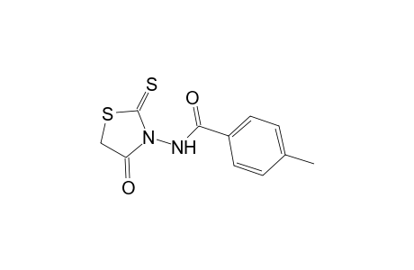 4-methyl-N-(4-oxo-2-thioxo-1,3-thiazolidin-3-yl)benzamide