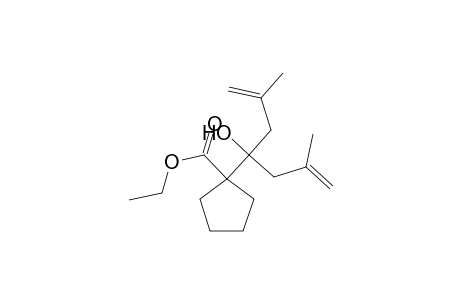 1-[1-Hydroxy-3-methyl-1-(2-methylallyl)but-3-enyl]cyclopentanecarboxylic acid ethyl ester