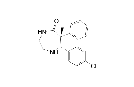 cis-7-(4-Chlorophenyl)-6-methyl-6-phenylhexahydro-1,4-diazepin-5-one