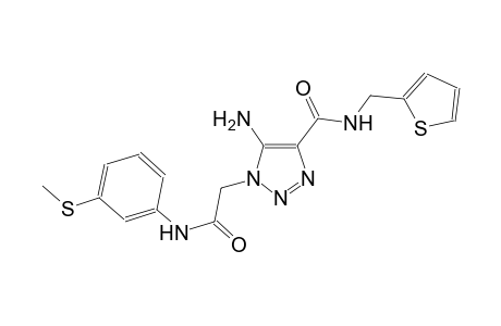 5-amino-1-{2-[3-(methylsulfanyl)anilino]-2-oxoethyl}-N-(2-thienylmethyl)-1H-1,2,3-triazole-4-carboxamide