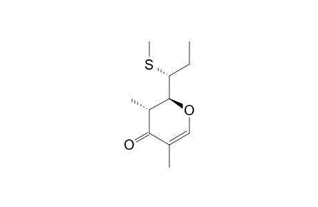 (2R*,2'S*,3S*)-3,5-DIMETHYL-2-[1-(METHYLTHIO)-PROPYL]-2,3-DIHYDRO-4H-PYRAN-4-ONE