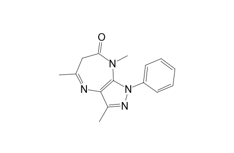 3,5,8-Trimethyl-1-phenyl-6,8-dihydropyrazolo[3,4-b][1,4]diazepin-7(1H)-one