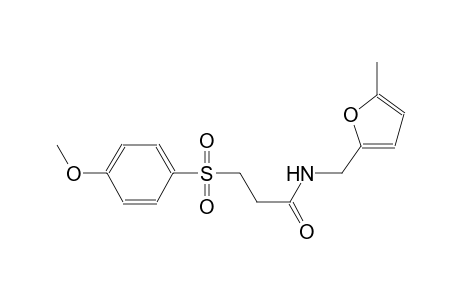 propanamide, 3-[(4-methoxyphenyl)sulfonyl]-N-[(5-methyl-2-furanyl)methyl]-