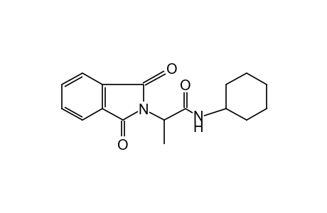 N-CYCLOHEXYL-1,3-DIOXO-alpha-METHYL-2-ISOINDOLINEACETAMIDE