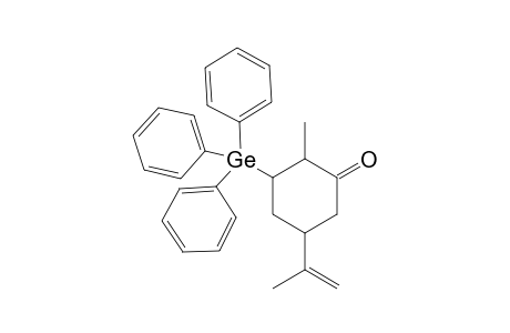 2-Methyl-5-(prop-1-en-2-yl)-3-(triphenylgermyl)cyclohexanone