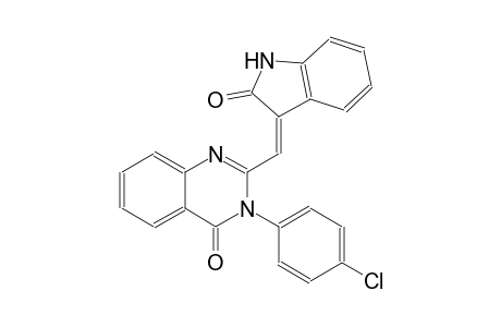 3-(4-chlorophenyl)-2-[(Z)-(2-oxo-1,2-dihydro-3H-indol-3-ylidene)methyl]-4(3H)-quinazolinone