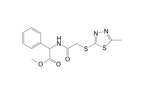 Methyl ({[(5-methyl-1,3,4-thiadiazol-2-yl)sulfanyl]acetyl}amino)(phenyl)acetate