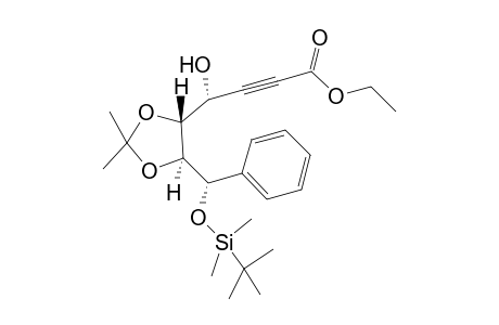 (7S,4R)-Ethyl 7-tert-Butyldimethylsiloxy-7-phenyl-5S,6S-O-isopropylidene-4-hydroxyheptyn-2-oate