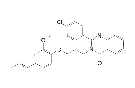 2-(4-chlorophenyl)-3-(3-{2-methoxy-4-[(1E)-1-propenyl]phenoxy}propyl)-4(3H)-quinazolinone