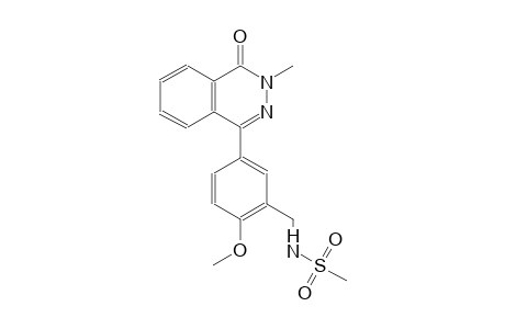 N-[2-methoxy-5-(3-methyl-4-oxo-3,4-dihydro-1-phthalazinyl)benzyl]methanesulfonamide
