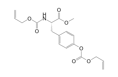 (S)-2-Allyloxycarbonylamino-3-(4-allyloxycarbonyloxy-phenyl)-propionic acid methyl ester