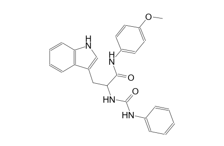 2-[(anilinocarbonyl)amino]-3-(1H-indol-3-yl)-N-(4-methoxyphenyl)propanamide