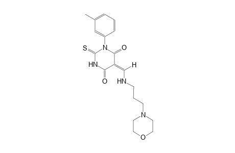 (5E)-1-(3-methylphenyl)-5-({[3-(4-morpholinyl)propyl]amino}methylene)-2-thioxodihydro-4,6(1H,5H)-pyrimidinedione