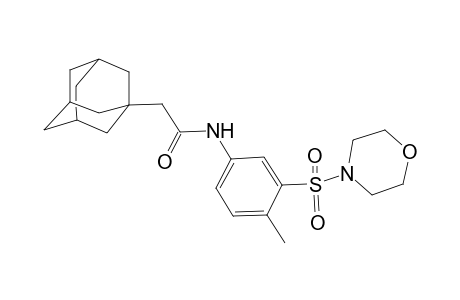 Tricyclo[3.3.1.1(3,7)]decane-1-acetamide, N-[4-methyl-3-(4-morpholinylsulfonyl)phenyl]-