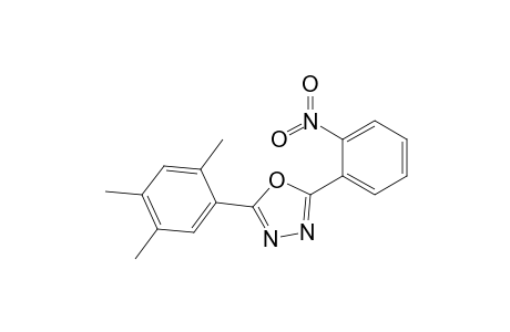 2-(2',4',5'-Trimethylphenyl)-5-(2''-nitrophenyl)-1,3,4-oxadiazole