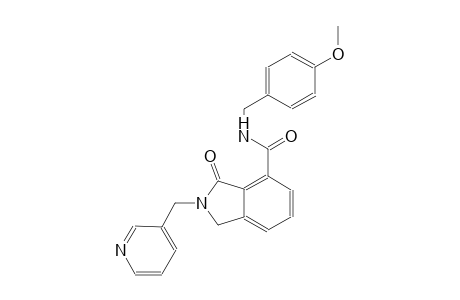 N-(4-methoxybenzyl)-3-oxo-2-(3-pyridinylmethyl)-4-isoindolinecarboxamide