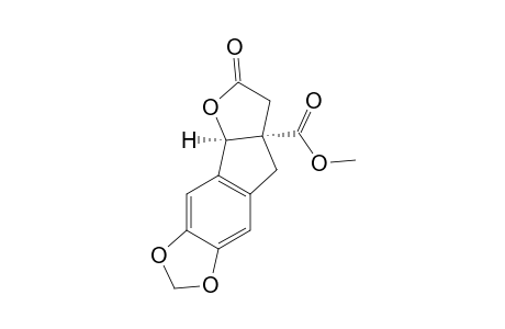 Methyl 6-oxo-6,7,7a,8-tetrahydro-4bH-furo[2',3':1,2]indeno[5,6-d][1,3]dioxole-7a-carboxylate