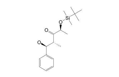 (+)-(2S,4R,5S)-5-HYDROXY-4-METHYL-5-PHENYL-2-[((DIMETHYL)-(1,1-DIMETHYLETHYL)-SILYL)-OXY]-3-PENTANONE