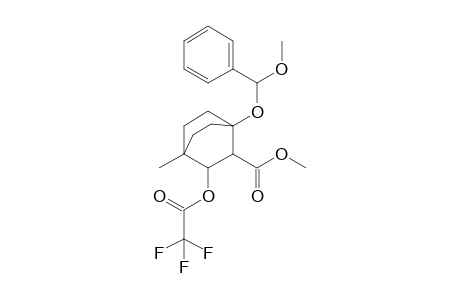Benzaldehyde methyl 2-(methoxycarbonyl)-4-methyl-3-trifluoroacetoxybicyclo[2.2.2]octanyl acetal