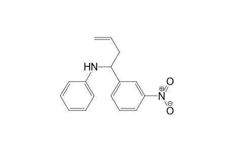 N-[1-(3-Nitrophenyl)but-3-enyl]aniline