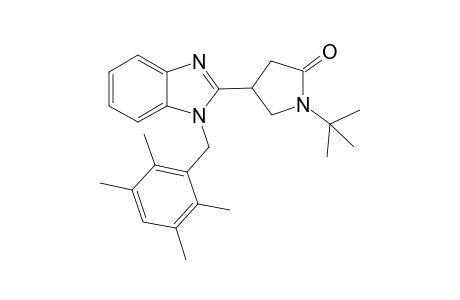 1-tert-Butyl-4-{1-[(2,3,5,6-tetramethylphenyl)methyl]-1H-1,3-benzodiazol-2-yl}pyrrolidin-2-one