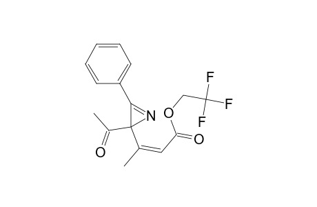 2-Butenoic acid, 3-(2-acetyl-3-phenyl-2H-azirin-2-yl)-, 2,2,2-trifluoroethyl ester, (Z)-