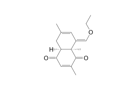1,4-Naphthalenedione, 8-(ethoxymethylene)-4a,5,8,8a-tetrahydro-2,6,8a-trimethyl-, (4a.alpha.,8E,8a.alpha.)-
