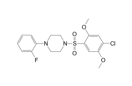 1-(4-Chloro-2,5-dimethoxy-benzenesulfonyl)-4-(2-fluoro-phenyl)-piperazine