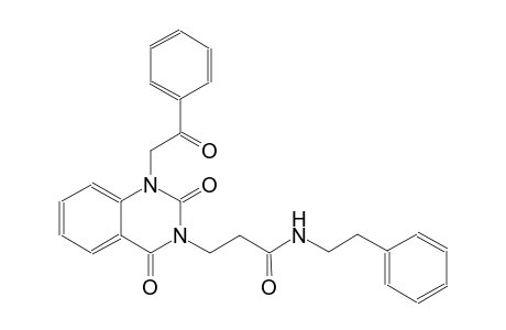 3-(2,4-dioxo-1-(2-oxo-2-phenylethyl)-1,4-dihydro-3(2H)-quinazolinyl)-N-(2-phenylethyl)propanamide