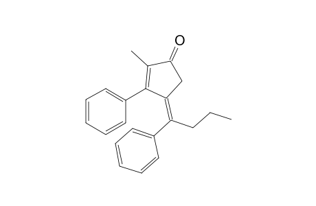 (Z)-2-methyl-3-phenyl-4-(1-phenylbutylidene)cyclopent-2-enone