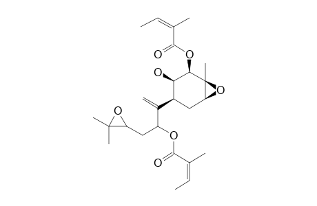 2-BETA,8-BISANGELOYLOXY-3-BETA,4-BETA,10,11-BISEPOXYBISABOL-7-(14)-ENE-2-BETA-OL