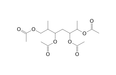 1,3,5,6-Tetra-O-acetyl-2,4,7-trideoxy-2-methylheptitol