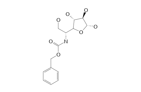 (+)-5-BENZYLOXYCARBONYL-AMINO-5-DEOXY-L-IDOFURANOSE