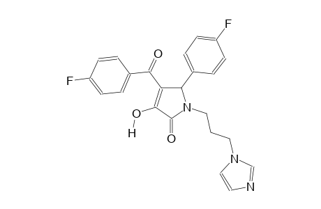 4-(4-fluorobenzoyl)-5-(4-fluorophenyl)-3-hydroxy-1-[3-(1H-imidazol-1-yl)propyl]-1,5-dihydro-2H-pyrrol-2-one