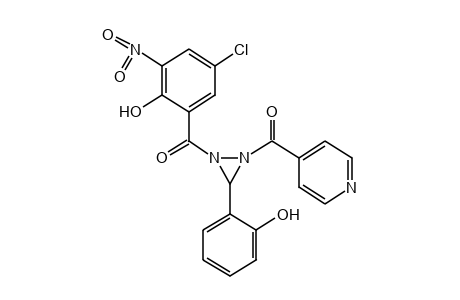 1-(5-chloro-3-nitrosalicyloyl)-3-(o-hydroxyphenyl)-2-isonicotinoyldiaziridine