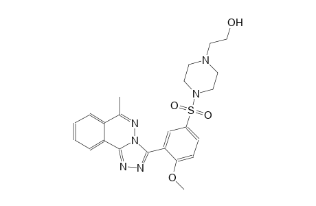 2-(4-{[4-methoxy-3-(6-methyl[1,2,4]triazolo[3,4-a]phthalazin-3-yl)phenyl]sulfonyl}-1-piperazinyl)ethanol